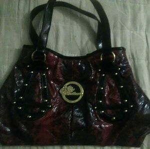 Apple bottoms red and black purse